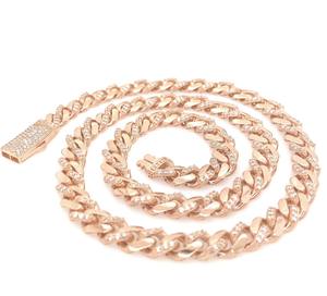 Refinado 14K oro laboratorio cultivado diamante collar E Color redondo brillante corte VVS2 claridad exquisito diseño joyería al por mayor en línea - Product Image 5