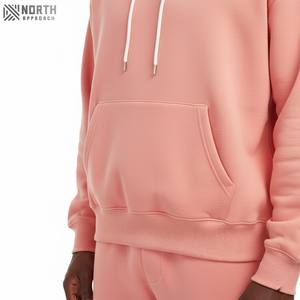 Vente en gros logo personnalisé Ensemble de survêtement à fermeture éclair complète avec impression bouffante pour hommes Pantalon de survêtement et sweat à capuche Ensemble de survêtement 2 pièces délavé à l'acide - Product Image 4
