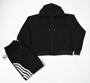 Survêtement Jogging Homme 100% Coton Polaire Haute Qualité Vente en Gros Design Personnalisable Logos Hiver Décontracté à Capuche Respirant 450g - Product Image 2
