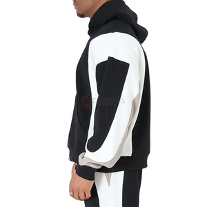 Vente en gros de sweats à capuche surdimensionnés unisexes en molleton 100% coton 420GSM avec impression personnalisée sweats à capuche pour hommes - Product Image 4