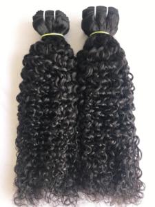 Haute qualité du fournisseur indien de confiance 100% indien Remy 20 ''Kinky Curly Single Donor Bundles Extensions de cheveux humains - Product Image 4