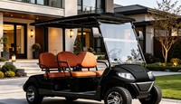 Carrito de Golf de 4 Plazas A617.4, Vehículo de Recreo para Picnic al Aire Libre, Ideal para Campamentos