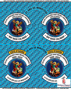 Custom African Wax Print <b>Fabric</b> Manufacturer Church Celebration Anniversary Convention Uniform Textile Supplier OEM - Product Image 5