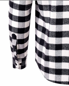 เสื้อเชิ้ตผู้ชายคุณภาพสูง ผ้าแฟลนเนล สวมใส่สบาย ระบายอากาศได้ดี ซับในเต็มตัว ลายดอกไม้ ปกตั้ง ป้องกันรอยยับ - Product Image 6