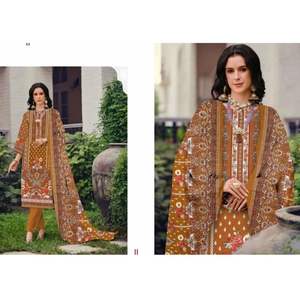 ชุดเดรสปาร์ตี้ผ้าฝ้ายเนื้อนุ่มทันสมัย พร้อมเสื้อและกางเกงพร้อมผ้าคลุมไหล่ - ชุดแห้งเร็ว ไม่ยับง่าย ใส่ได้ทุกฤดู - Product Image 6