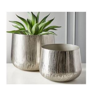 Macetas de Metal decorativas para el suelo de la boda de gran tamaño para el hogar, maceta para el jardín, maceta para el suelo con pulido brillante - Product Image 3