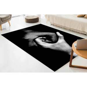 พรมกันลื่นหยินหยาง: พรมมือทันสมัยพรมพิมพ์ลายพร้อมพรมขนนุ่ม - Product Image 3