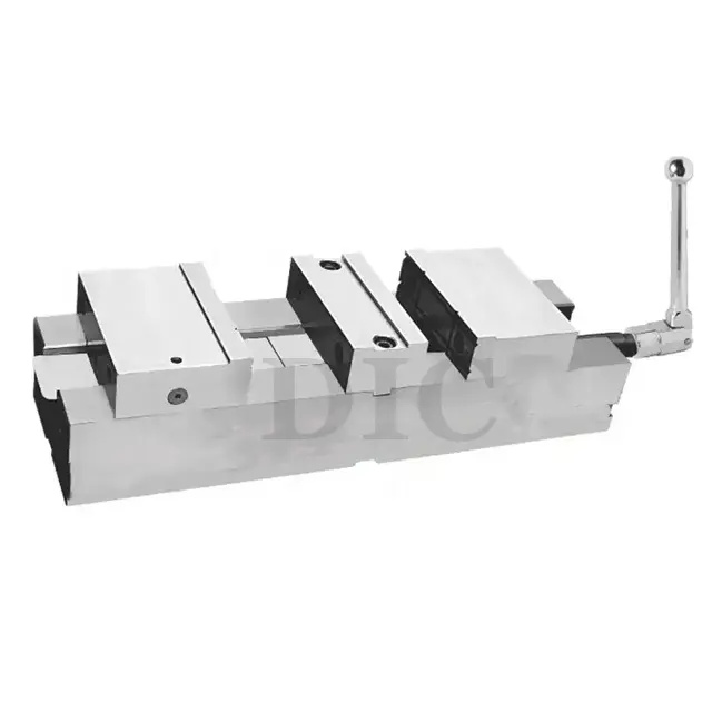 Hoge Kwaliteit Precisie Dual Station Machine Vice/Bankschroef Met Geharde Grond Geleider Manieren 152Mm Kaakbreedte