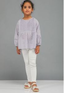 Blusa Elizabeth ligera de alta calidad para niñas al mejor precio del exportador indio Blusa Elizabeth - Product Image 2