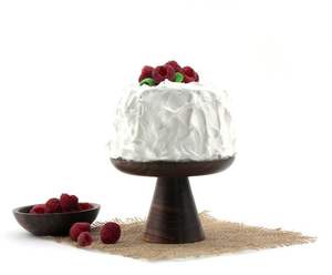 ที่วางเค้กไม้ดีไซน์เรียบหรู เหมาะสำหรับการเสิร์ฟขนมหวาน - Product Image 2