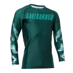 Green Sublimated Shirt, Best Printed <b>Rash</b> <b>Guard</b>, Sports Shirt & Training Gym Wear For <b>Mens</b> - Product Image 1