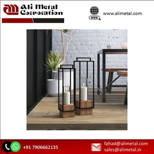 Linterna de madera de la mejor calidad peso extra pesado al por mayor decoración del hogar accesorios de iluminación para ocasiones navideñas gran oferta - Product Image 2