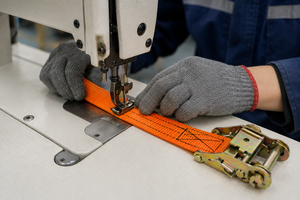 Sangle à cliquet de retenue de charge pour camion 38mm 1500kg en polyester haute ténacité avec crochets – Vente directe usine, service personnalisé disponible - Product Image 3