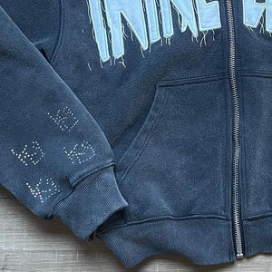 Sweat à capuche lourd en vente à chaud sweat à capuche avec logo personnalisé pour hommes sweats à capuche à broderie 3D personnalisés - Product Image 5