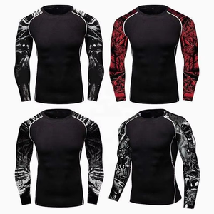 Rashguard de qualité supérieure pour hommes, doux et respirant, chemise de compression sportive, grande taille, vêtements de compression pour la gym et l'entraînement - Product Image 1