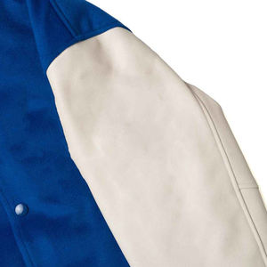 NUEVA Chaqueta Deportiva Personalizada Azul Rey y Blanca, Chaqueta Universitaria, Chaqueta Bomber de Béisbol, Ropa Urbana Unisex con Logotipos Personalizados OEM/ODM - Product Image 5