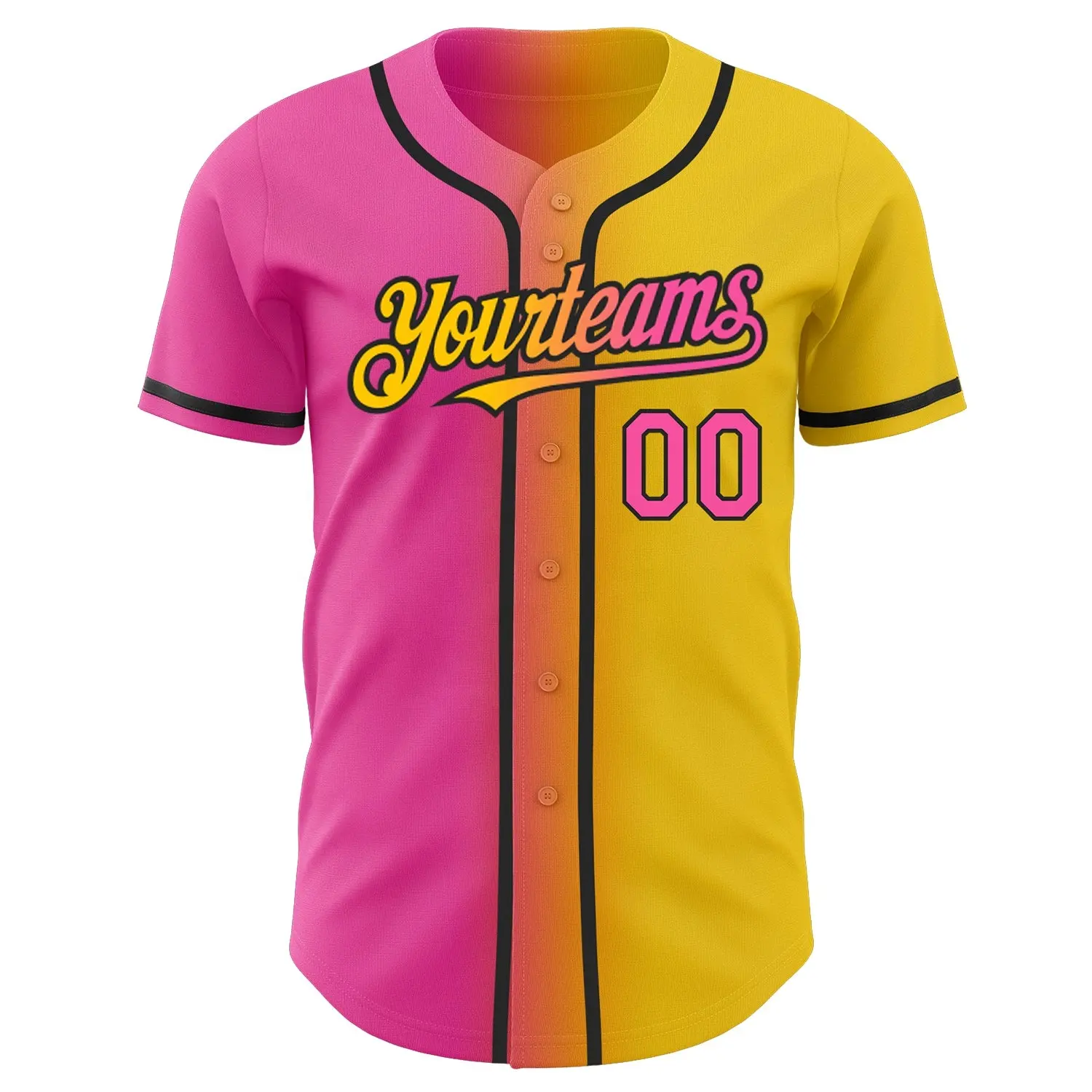 2023 dégradé Baseball Jersey Hip Hop bouton vers le bas chemises cousu nom numéro pour hommes femmes couleur gris Baseball maillot