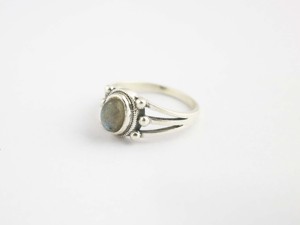 925 Sterling Silver Natural <b>Labradorite</b> Oval Gemstone Stackable <b>Ring</b> For Women - Product Image 2