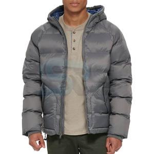 Manteau à bulles en coton matelassé pour hommes veste d'hiver épaisse et chaude à capuche avec logo personnalisé pour l'extérieur vente en gros - Product Image 6