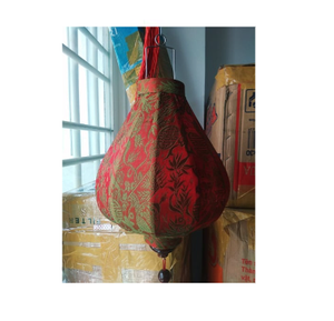 Linterna de seda para el Festival de Año Nuevo, farol de tela de seda de bambú colgante tradicional vietnamita, faroles de seda de estilo Vintage - Product Image 1