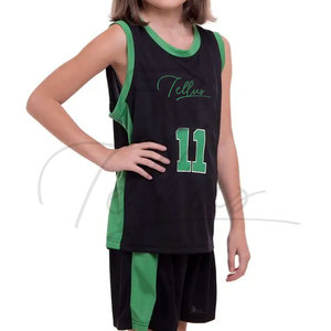 Latest Price High Quality Plus Size Printed <b>Kids</b> <b>Basketball</b> Uniform Breathable Quick Dry Outdoor Sports Wear New Arrivals - Product Image 5