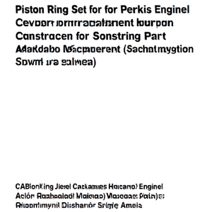 Jeu de segments de piston pour moteur diesel Perkins - Pièce de rechange neuve pour la construction - Product Image 2