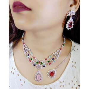 Collection de bijoux AD de qualité supérieure pour mariage et fiançailles, produit en vrac, nouvelle mode, ensemble de bijoux colorés - Product Image 1