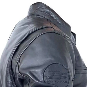 Veste en cuir de moto respirante et sécurisée pour homme, qualité supérieure, idéale pour la conduite. - Product Image 6