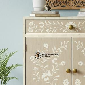 ตู้เก็บดอกไม้ฝังกระดูกสีเบจหรูหราเป็นที่ต้องการมากที่สุดสำหรับตกแต่งห้องนอนและห้องนั่งเล่น - Product Image 4