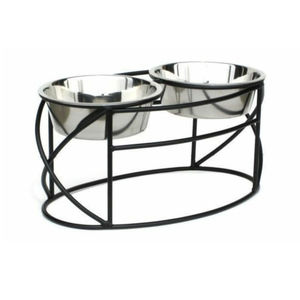 Bol de nourriture pour chien en acier inoxydable à support unique Design élégant et durable Utilisation en extérieur Logo personnalisable Caractéristique automatique Alimentation pour animaux de compagnie - Product Image 4