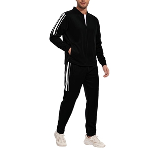 Conjunto Deportivo Informal de Alta Calidad para Hombre, Personalizable, de Algodón y Felpa, Transpirable, Tejido, para Deportes de Invierno - Product Image 1