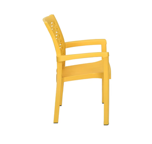 เก้าอี้มีที่วางแขนทำจากพลาสติกดีไซน์แบบนอร์ดิกที่ดีที่สุดน้ำหนักเบาทันสมัยสำหรับรับประทานอาหารห้องนั่งเล่นห้องครัวโรงเรียนห้องนอนใช้งานได้อย่างสะดวกสบาย - Product Image 4