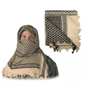 Bufanda Shemagh de algodón 100% de alta calidad, cubierta táctica árabe Keffiyeh palestina, chales étnicos con patrón de camuflaje, venta al por mayor - Product Image 4