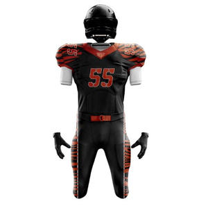 Uniforme de football américain sur mesure OEM 2025 de haute qualité, respirant, séchage rapide, grande taille, short 100 % polyester, personnalisé pour équipe - Product Image 6