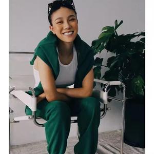 ชุดสเวตเตอร์แบบสวมหัวมีฮู้ดซิปครึ่งท่อนของผู้หญิงเสื้อผ้าขนแกะมี2023อินเทรนด์เสื้อผ้าฤดูใบไม้ร่วง - Product Image 2