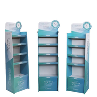 Personnalisé pour Pop Flooring Présentoir de magasin de détail Support rotatif pliable en carton ondulé pour nourriture boisson pour produit