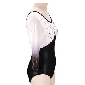 Hot Sale Custom Fabric <b>Girls</b> <b>Gymnastics</b> <b>Leotard</b> Breathable Made Training Dancewear for Kids Competition <b>Girls</b> <b>Leotard</b> - Product Image 2