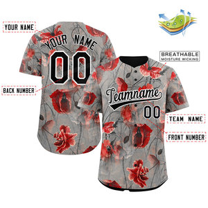 Maillot de baseball personnalisé de haute qualité 100% polyester, respirant, antibactérien, vêtements de sport, impression par sublimation, taille plus - Product Image 2