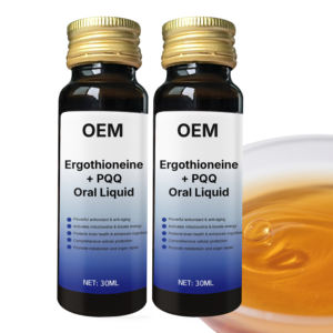 Suplemento diario OEM de etiqueta privada sin OGM y vegano Ergothioneine + PQQ Oral Liquid apoya el bienestar general - Product Image 3