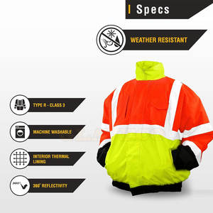 Ropa DE SEGURIDAD Chaqueta de contraste de color Chaqueta de seguridad de secado rápido para hombres Chaqueta de seguridad de alta calidad - Product Image 5
