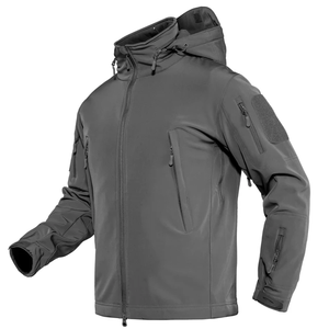Wholesale High Quality Men's Custom Hooded <b>Pullover</b> Windbreaker <b>Jacket</b> Windproof Cotton/Polyster with Zipper Closure - Product Image 5