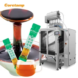 Automatic Multi Lane Frozen Water Ice Pops Stick Filling Machine Sachet Yoghurt Packing Machine