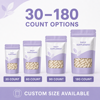 Pochette à bec verseur imprimée numériquement pour capsules et comprimés, emballage refermable de qualité alimentaire