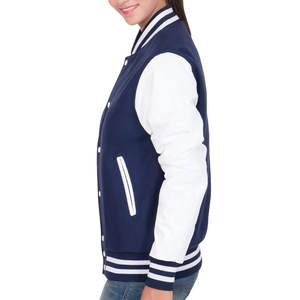 Veste universitaire de mode urbaine pour hommes, veste de baseball d'hiver en laine de haute qualité personnalisée, style décontracté uni en vente - Product Image 6