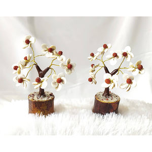 Árboles de Piedras Preciosas Rudraksh Gomati Hechos a Mano de Calidad Premium Grado AAA con Base de Madera Natural de la India, Disponibles en Grandes Cantidades - Product Image 1