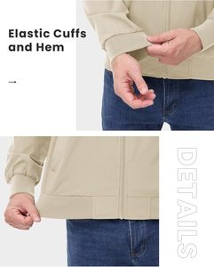 Veste bombardier coupe-vent légère pour hommes, veste décontractée, universitaire, baseball, avec support élégant - Product Image 4