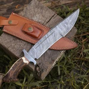 Cuchillo de bolsillo plegable de acero de Damasco de calidad superior del mejor proveedor, diseño personalizado OEM, nuevos cuchillos para equipo de caza al aire libre - Product Image 6
