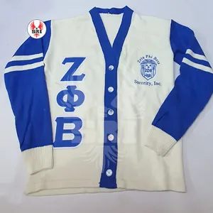 Женский кардиган на пуговицах Zeta Phi Beta Shield colors Sorority