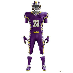 Sublimación Uniforme de fútbol americano Nombre personalizado Número Logotipo del equipo Impresión Material de poliéster Servicio OEM ODM - Product Image 5