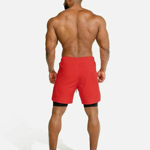 Logo sur mesure Running Gym Shorts Sweat Training Workout Fitness Athletic Sports Polyester Men Casual Gym Shorts - Product Image 2